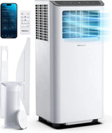 Pro Breeze Climatiseur Mobile 4 en 1, 9000 BTU, Clim Puissante Compatible WiFi Avec Application, Minuterie 24 heures, Telecommande et Kit Fenetre Inclus pour Chambre & Salon, 22m2, Classe Energetique A - image 1