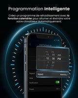 Pro Breeze Climatiseur Mobile 4 en 1, 9000 BTU, Clim Puissante Compatible WiFi Avec Application, Minuterie 24 heures, Telecommande et Kit Fenetre Inclus pour Chambre & Salon, 22m2, Classe Energetique A - image 6