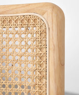 Silla de Comedor de Madera, Ratán y Metal Candy