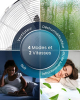 Pro Breeze Climatiseur Mobile 4 en 1, 9000 BTU, Clim Puissante Compatible WiFi Avec Application, Minuterie 24 heures, Telecommande et Kit Fenetre Inclus pour Chambre & Salon, 22m2, Classe Energetique A - image 9