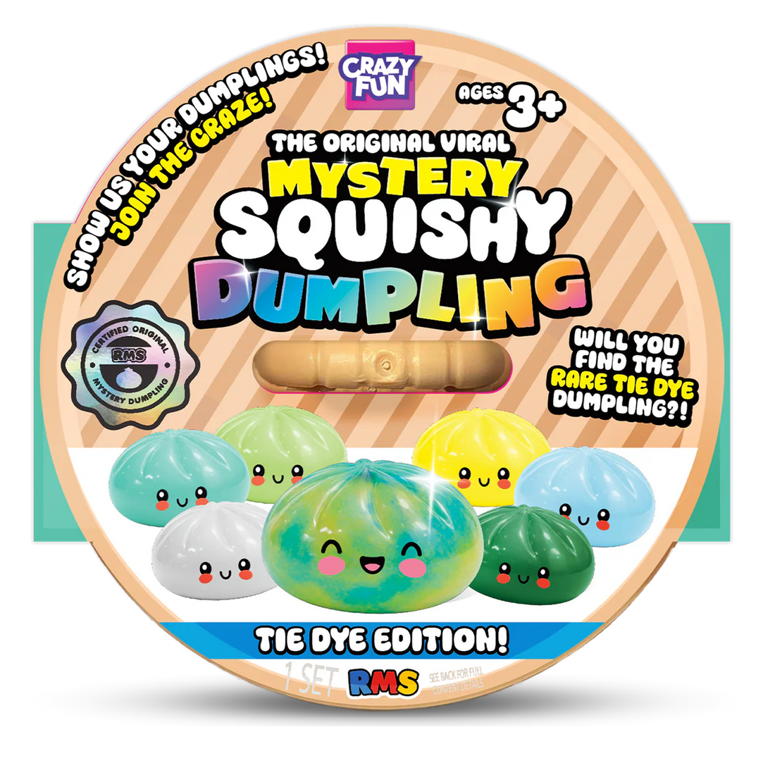 Crazy Fun Tie Dye Edition Mystery Squishy Dumpling